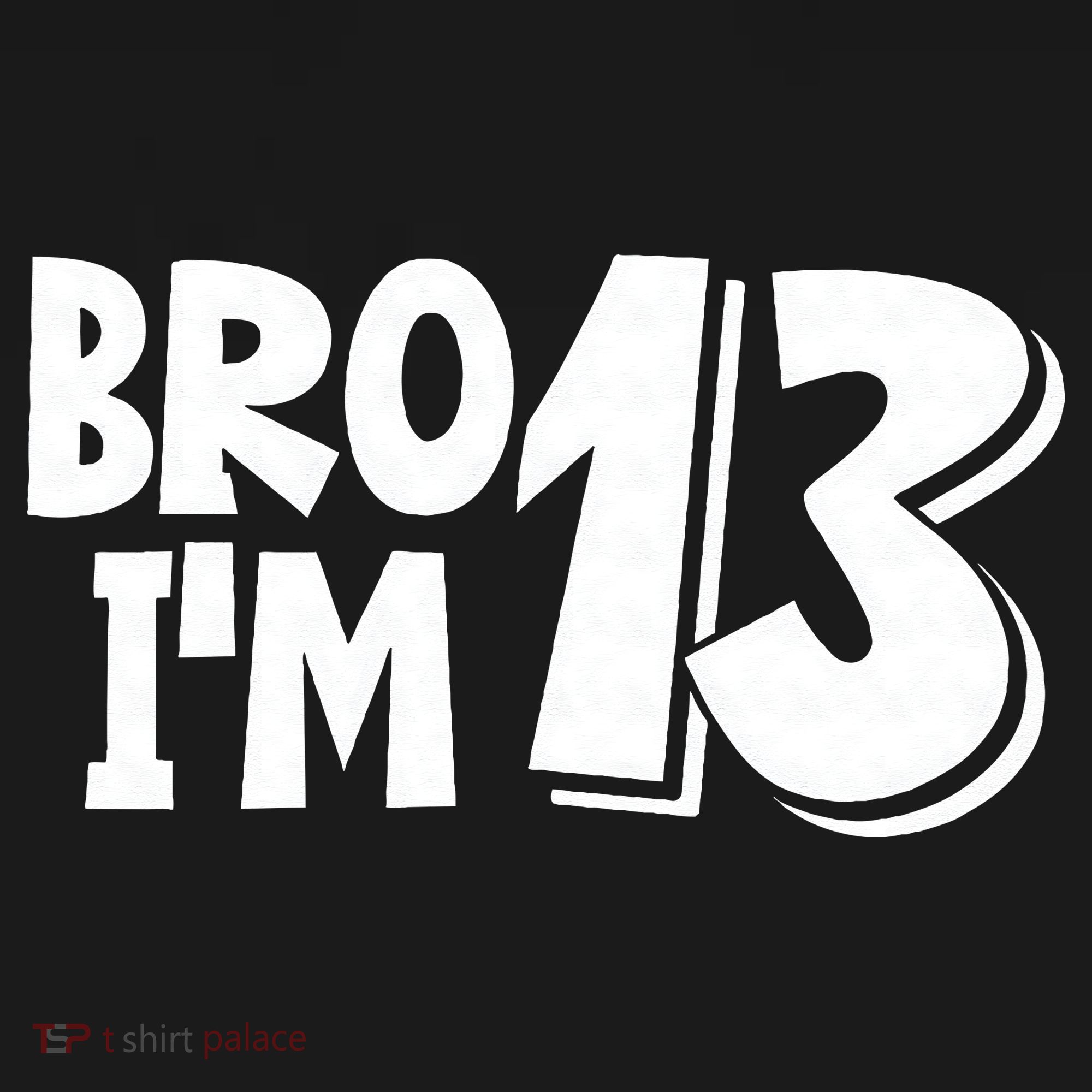 13th Birthday Bro I’m 13 Year Old Thirteen Thirteen Mousepad