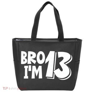 13th Birthday Bro I’m 13 Year Old Thirteen Thirteen Tote Bag