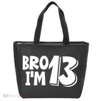 13th Birthday Bro I’m 13 Year Old Thirteen Thirteen Tote Bag thumb 0