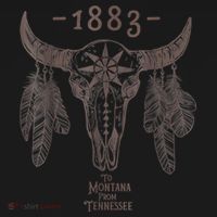1883 Boho Cow Skull Cute Country Western Yellow Stone Mousepad thumb 1