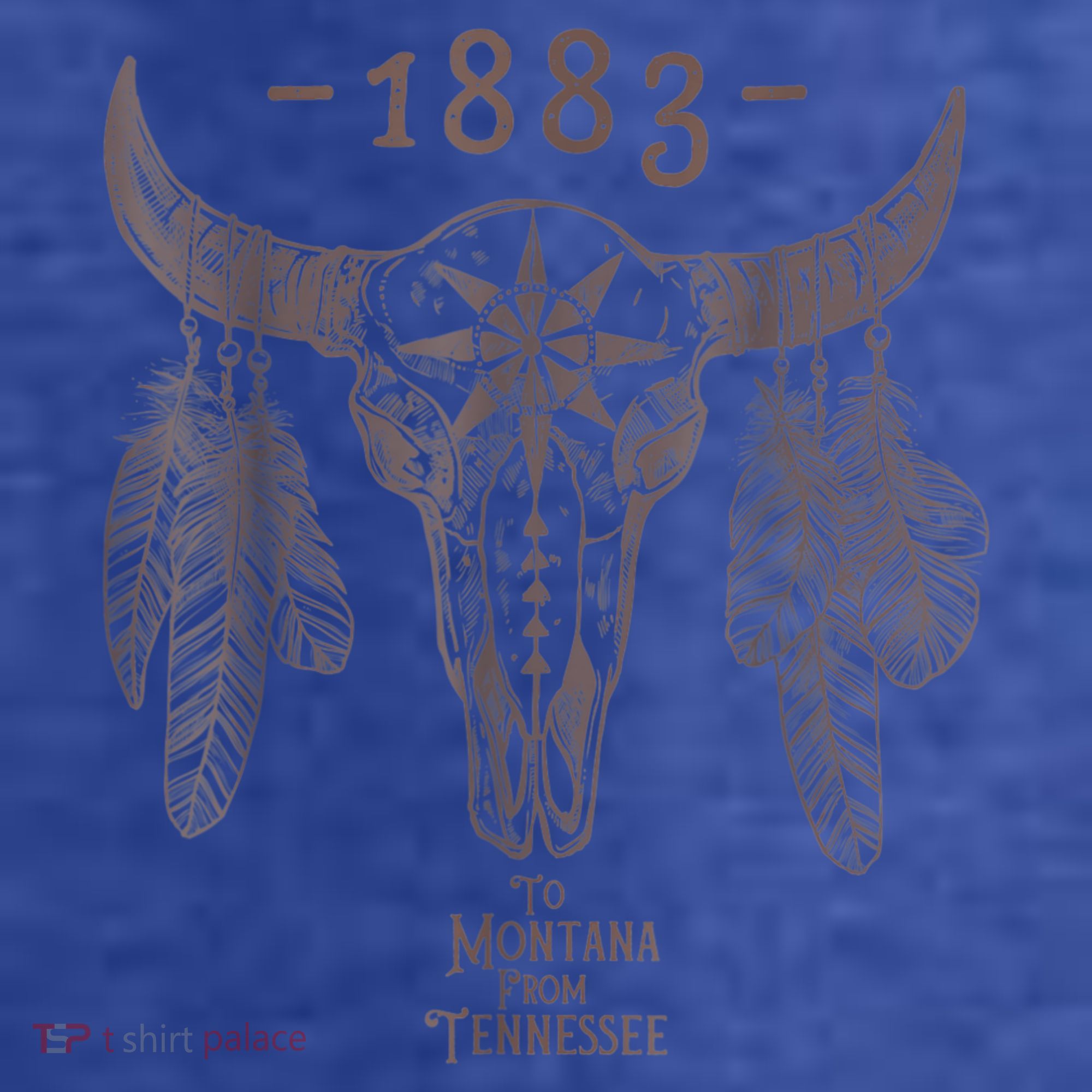 1883 Boho Cow Skull Cute Country Western Yellow Stone Women's Hoodie