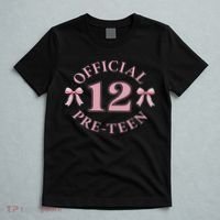12th Birthday Coquette Bow 12 Year Old Birthday Girl T-Shirt thumb 5