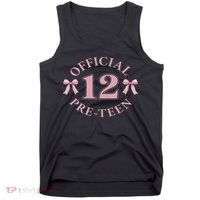 12th Birthday Coquette Bow 12 Year Old Birthday Girl Tank Top thumb 0