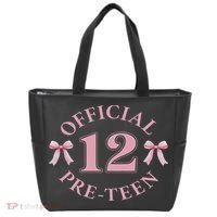 12th Birthday Coquette Bow 12 Year Old Birthday Girl Tote Bag thumb 0