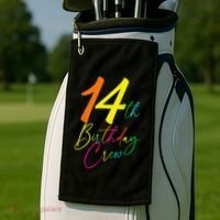 14th Birthday Crew Golf Towel thumb 2