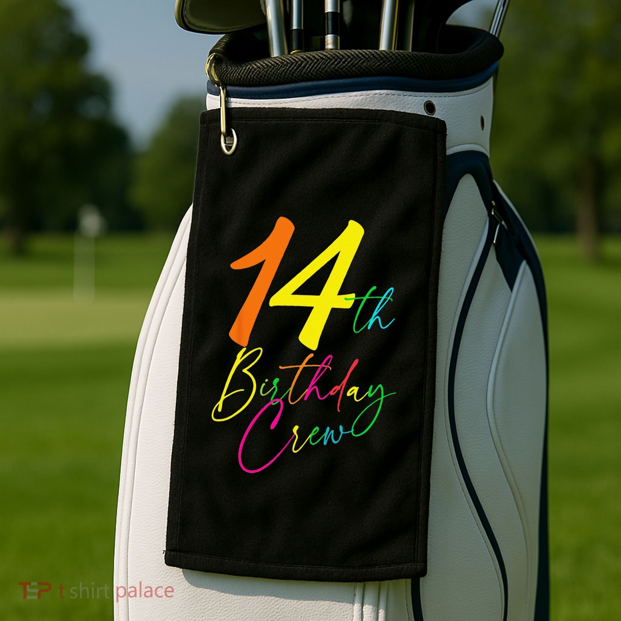 14th Birthday Crew Golf Towel