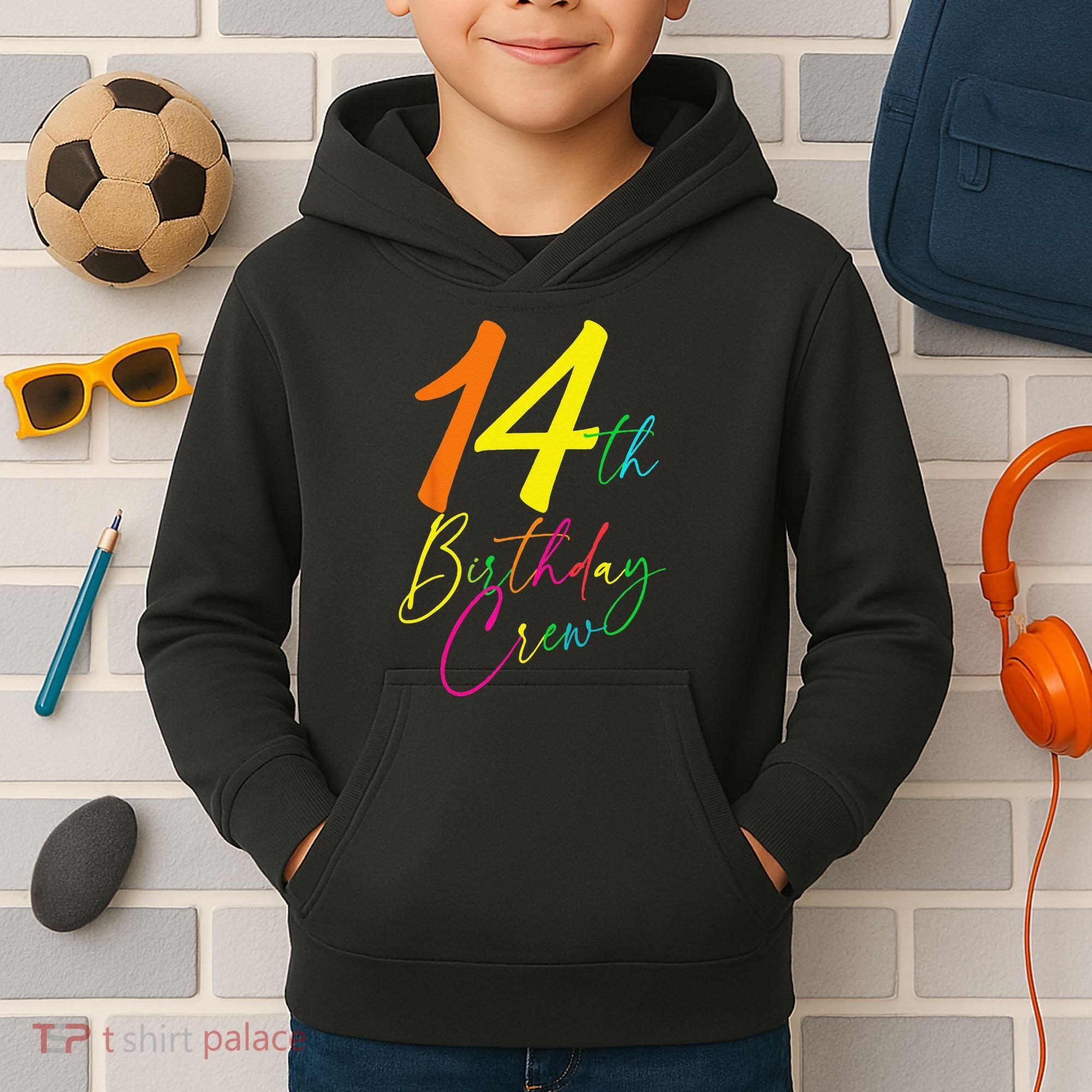 14th Birthday Crew Kids Hoodie