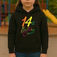 14th Birthday Crew Kids Hoodie thumb 3