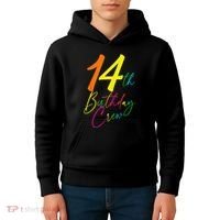 14th Birthday Crew Kids Hoodie thumb 4