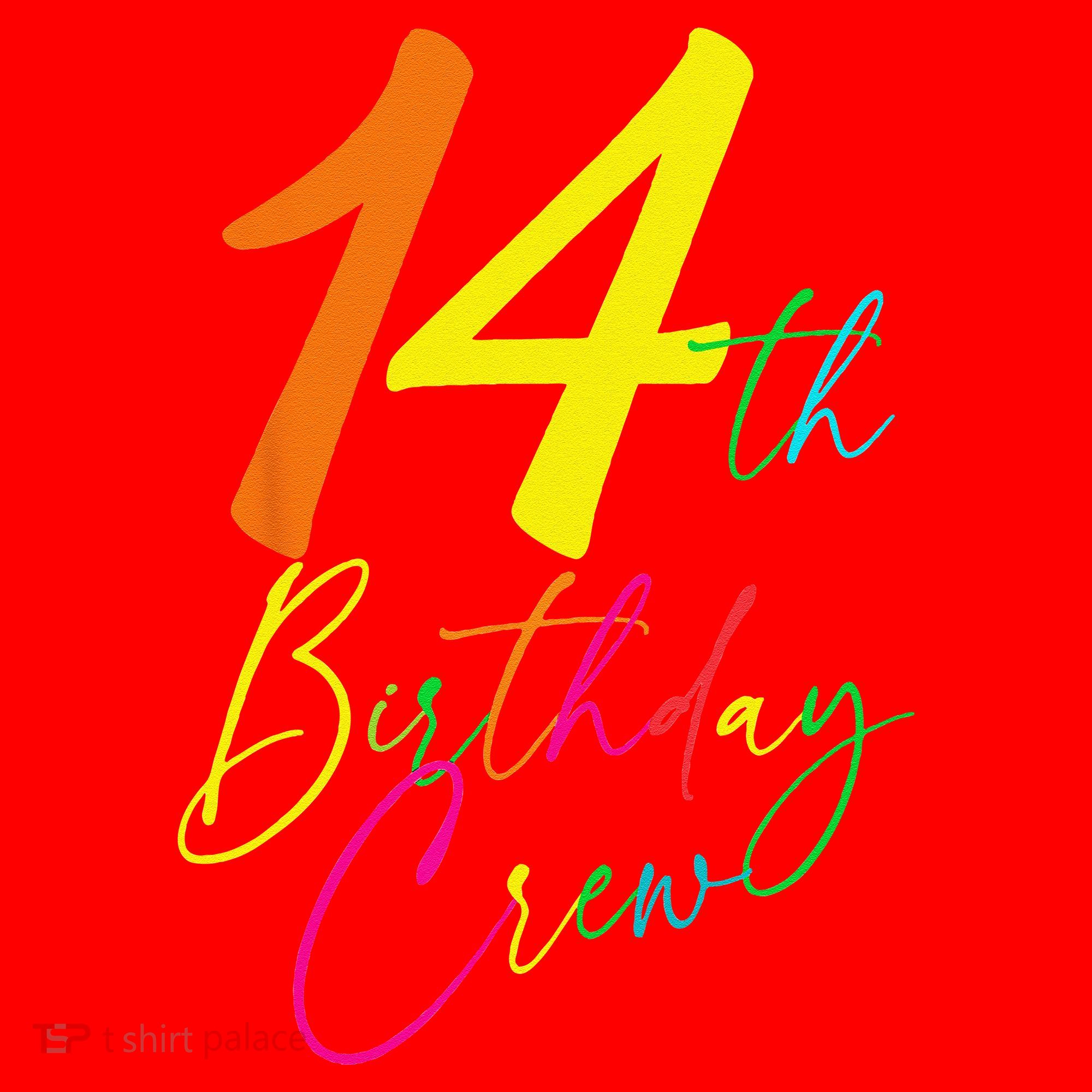14th Birthday Crew Santa Hat