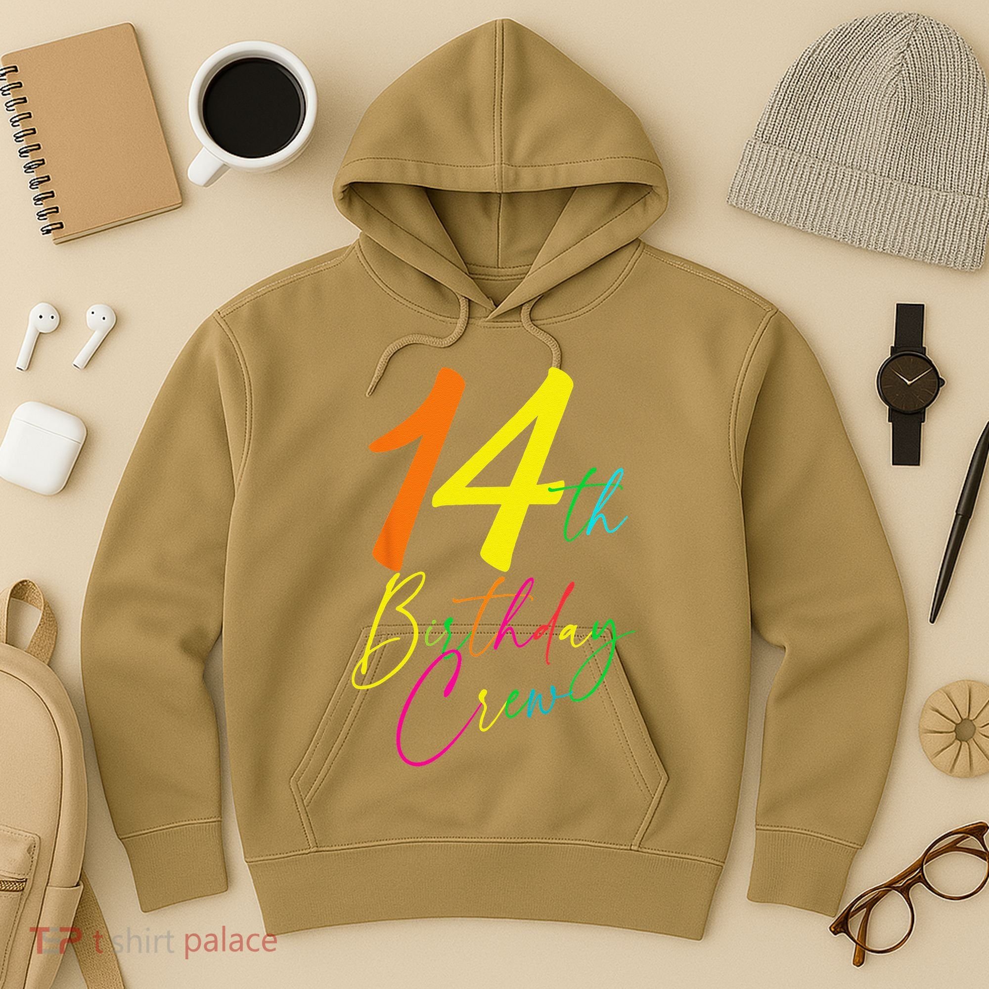 14th Birthday Crew Hoodie