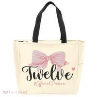 12th Birthday Coquette Bow 12 Year Old Birthday Girl Tote Bag thumb 0