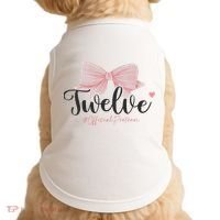 12th Birthday Coquette Bow 12 Year Old Birthday Girl Doggie Tank thumb 0
