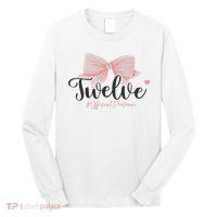 12th Birthday Coquette Bow 12 Year Old Birthday Girl Long Sleeve Shirt thumb 0