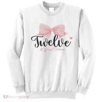 12th Birthday Coquette Bow 12 Year Old Birthday Girl Sweatshirt thumb 0