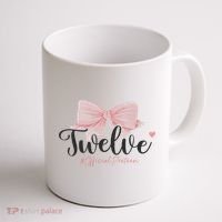 12th Birthday Coquette Bow 12 Year Old Birthday Girl Coffee Mug thumb 1