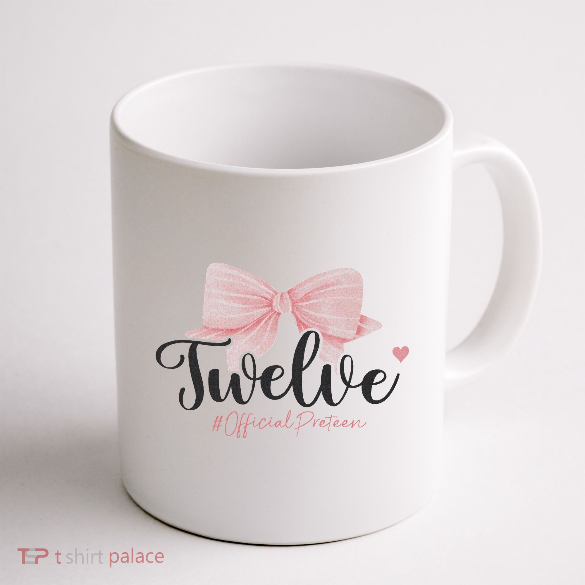 12th Birthday Coquette Bow 12 Year Old Birthday Girl Coffee Mug