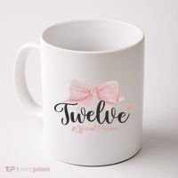 12th Birthday Coquette Bow 12 Year Old Birthday Girl Coffee Mug thumb 0