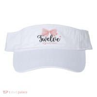 12th Birthday Coquette Bow 12 Year Old Birthday Girl Visor thumb 0