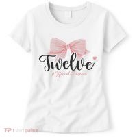 12th Birthday Coquette Bow 12 Year Old Birthday Girl Women's T-Shirt thumb 0
