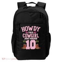 10th Birthday Cow Howdy Western Themed Birthday Backpack thumb 0