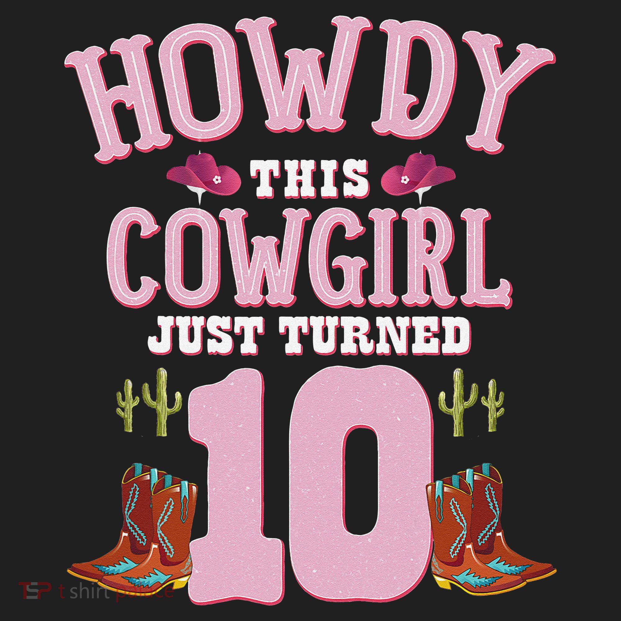10th Birthday Cow Howdy Western Themed Birthday Tumbler
