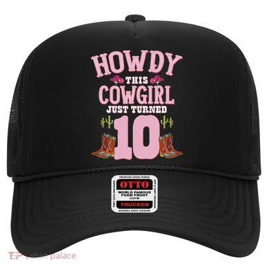 10th Birthday Cow Howdy Western Themed Birthday Hat