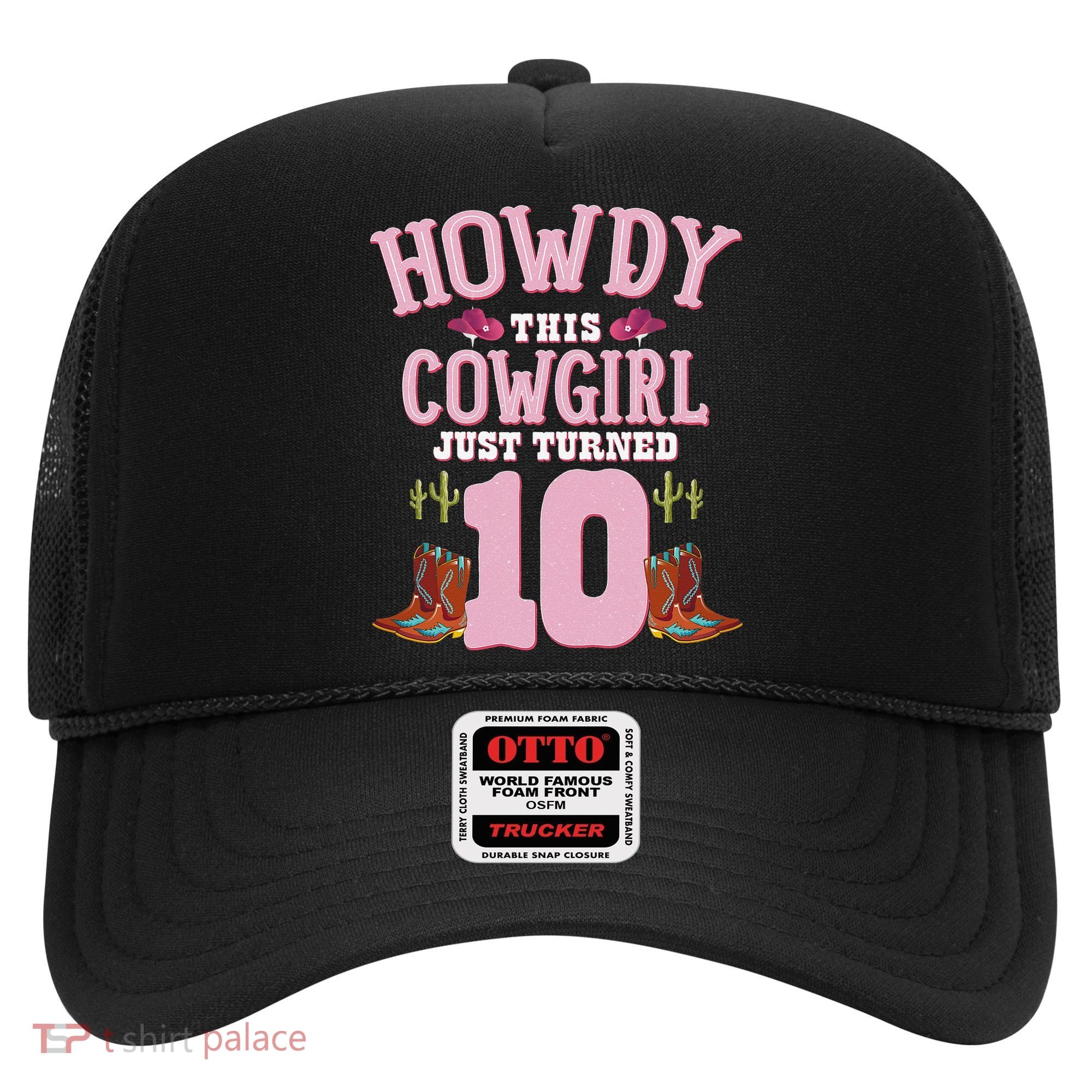 10th Birthday Cow Howdy Western Themed Birthday Hat