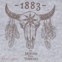 1883 Boho Cow Skull Cute Country Western Yellowstone Graphic Women's Sweatshirt thumb 2