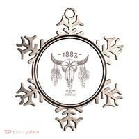 1883 Boho Cow Skull Cute Country Western Yellowstone Graphic Ornament thumb 0