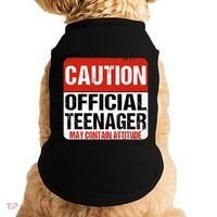 13 Birthday Caution Nager Boy 13yr 13th Birthday Doggie Tank thumb 0