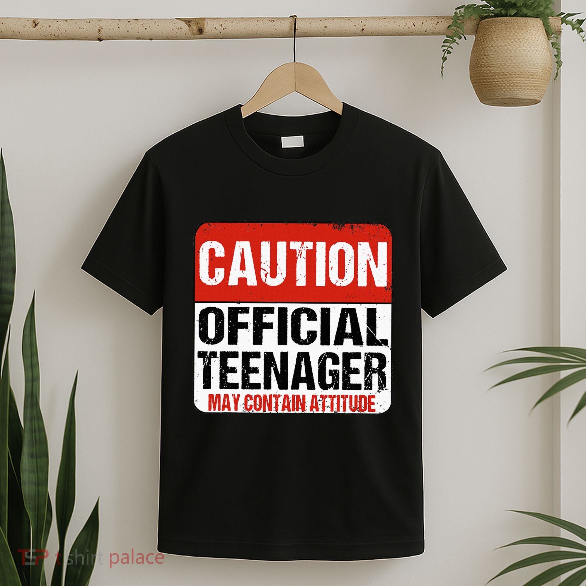 13 Birthday Caution Nager Boy 13yr 13th Birthday T-Shirt