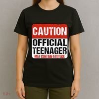 13 Birthday Caution Nager Boy 13yr 13th Birthday T-Shirt thumb 4