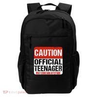 13 Birthday Caution Nager Boy 13yr 13th Birthday Backpack thumb 0