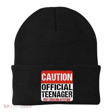 13 Birthday Caution Nager Boy 13yr 13th Birthday Beanie