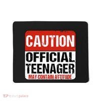 13 Birthday Caution Nager Boy 13yr 13th Birthday Mousepad thumb 0