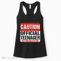 13 Birthday Caution Nager Boy 13yr 13th Birthday Women's Tank Top thumb 0