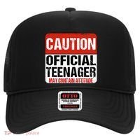 13 Birthday Caution Nager Boy 13yr 13th Birthday Hat thumb 0