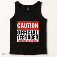 13 Birthday Caution Nager Boy 13yr 13th Birthday Tank Top thumb 2