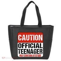 13 Birthday Caution Nager Boy 13yr 13th Birthday Tote Bag thumb 0