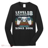 18th Birthday Decoration 18yr 18 Year Old Birthday Long Sleeve Shirt thumb 0