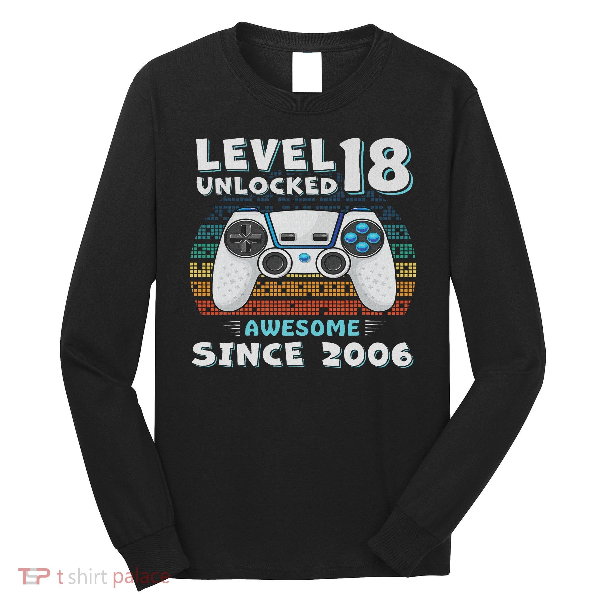 18th Birthday Decoration 18yr 18 Year Old Birthday Long Sleeve Shirt