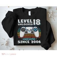 18th Birthday Decoration 18yr 18 Year Old Birthday Sweatshirt thumb 2