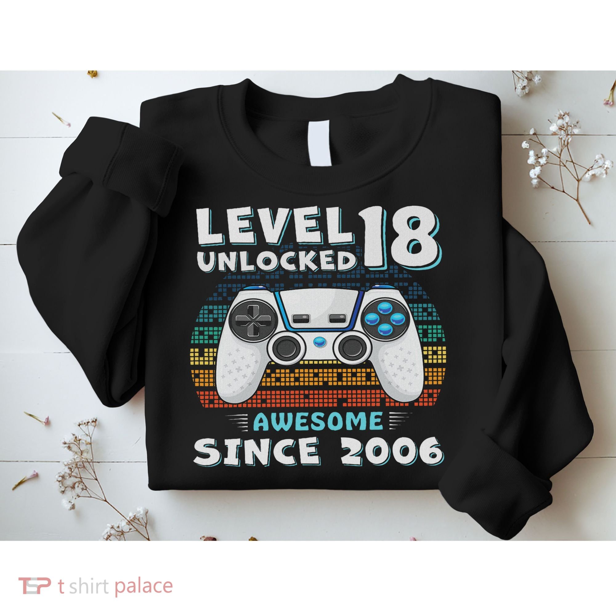 18th Birthday Decoration 18yr 18 Year Old Birthday Sweatshirt