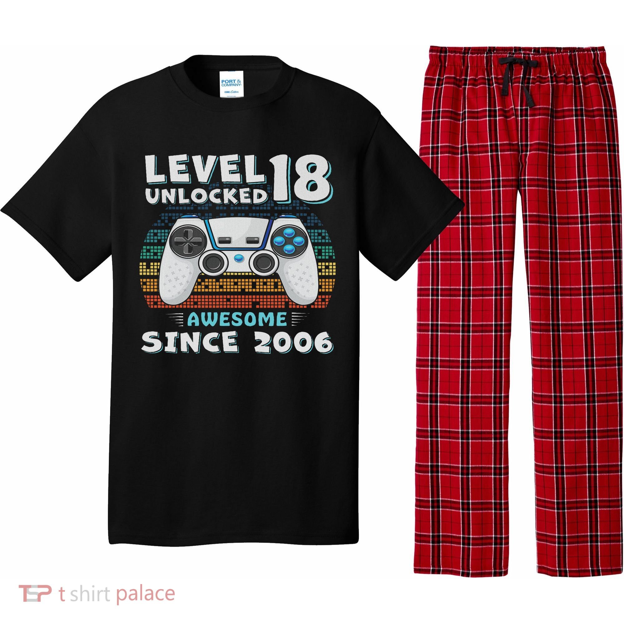 18th Birthday Decoration 18yr 18 Year Old Birthday Pajama Set