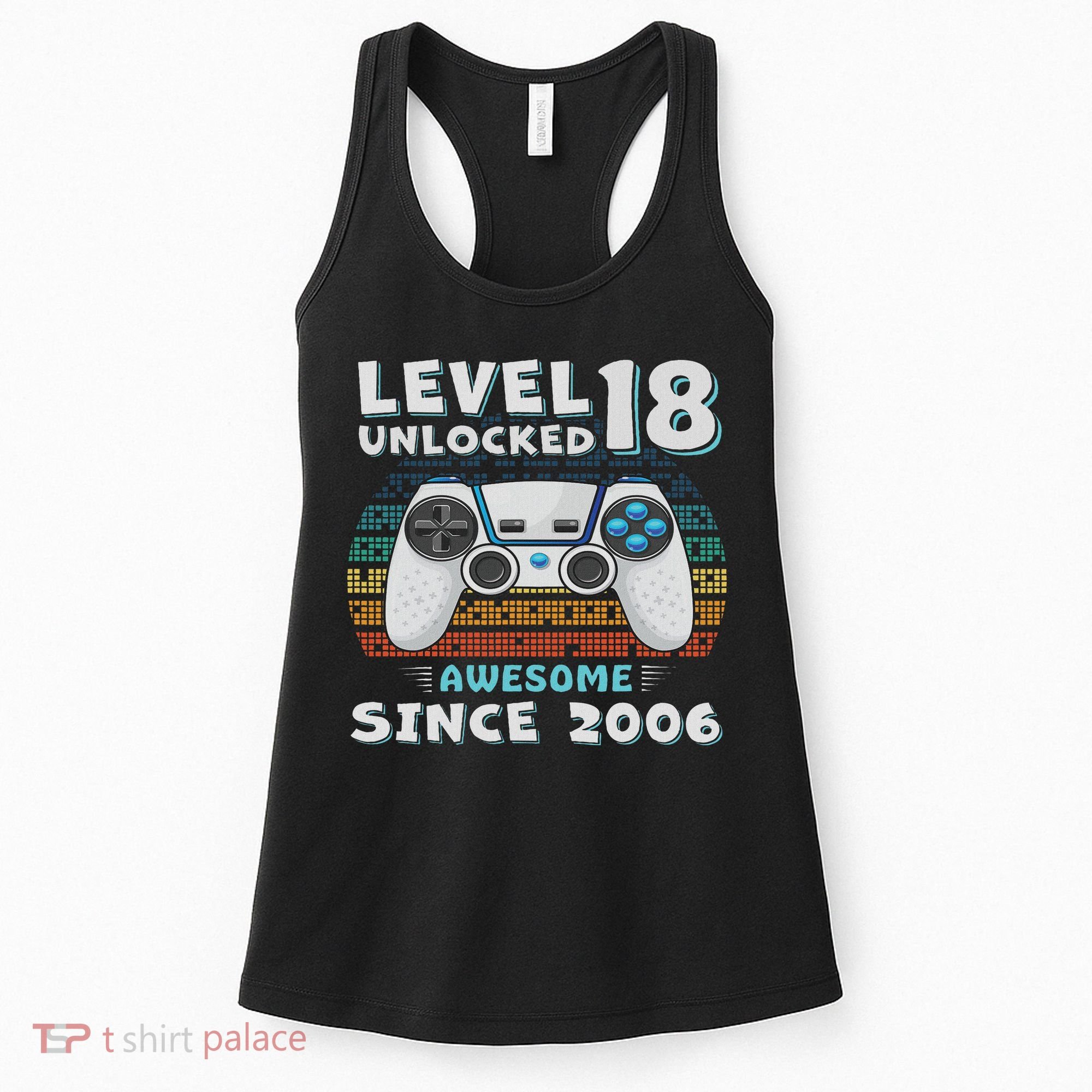 18th Birthday Decoration 18yr 18 Year Old Birthday Women's Tank Top