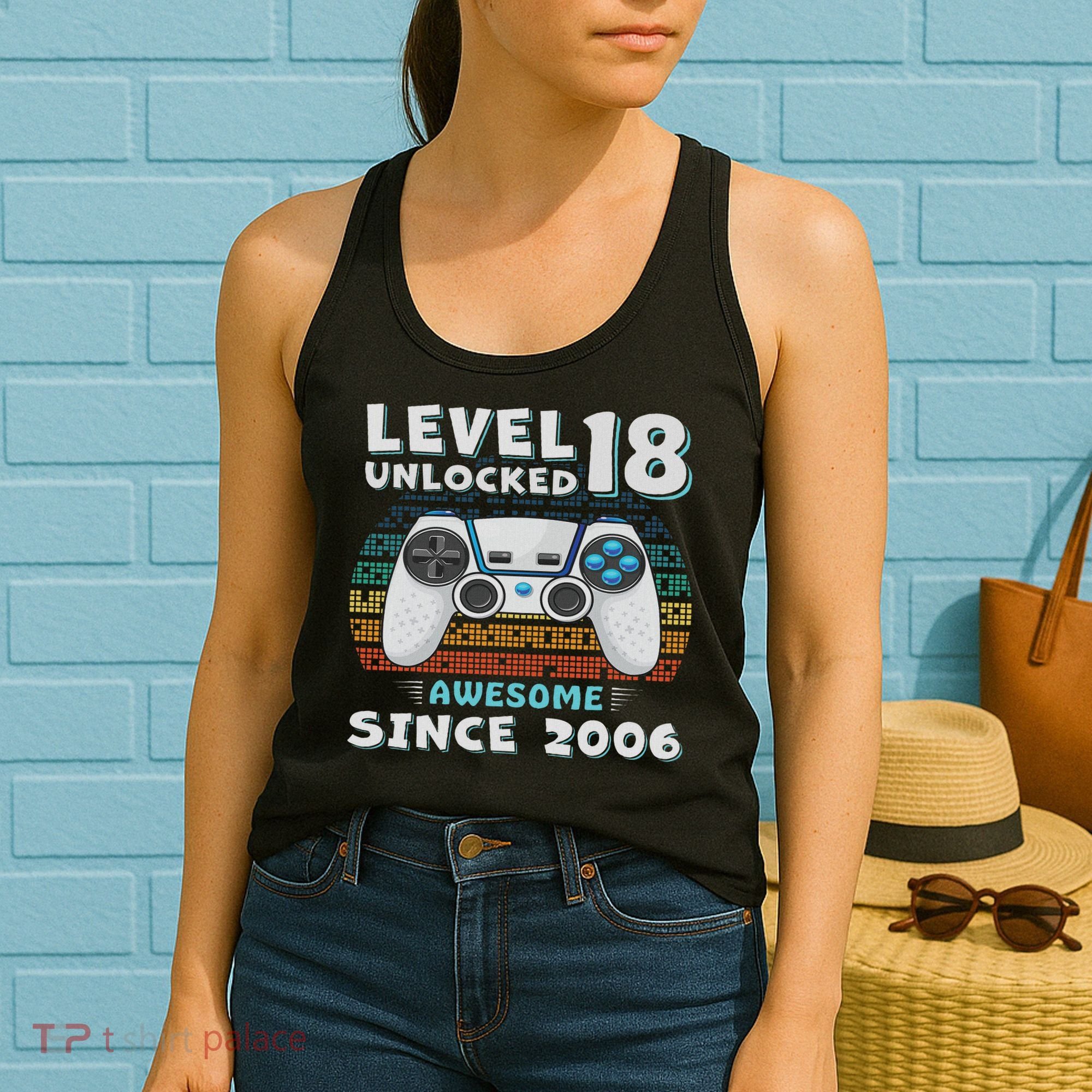 18th Birthday Decoration 18yr 18 Year Old Birthday Women's Tank Top