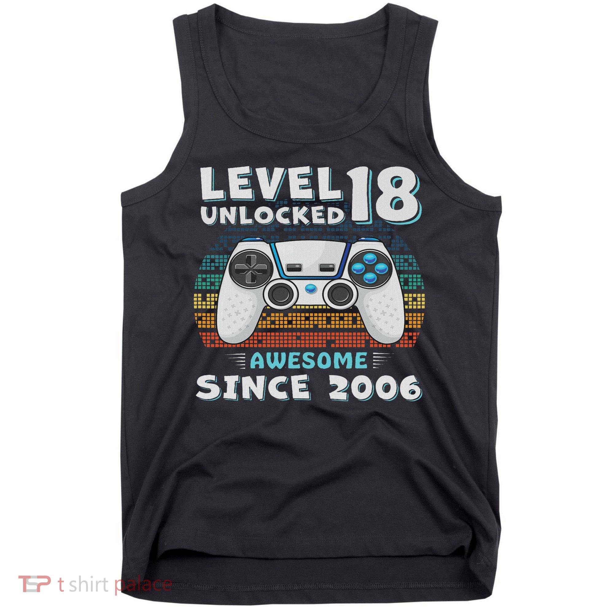 18th Birthday Decoration 18yr 18 Year Old Birthday Tank Top