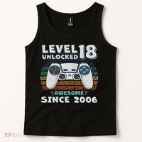 18th Birthday Decoration 18yr 18 Year Old Birthday Tank Top thumb 2