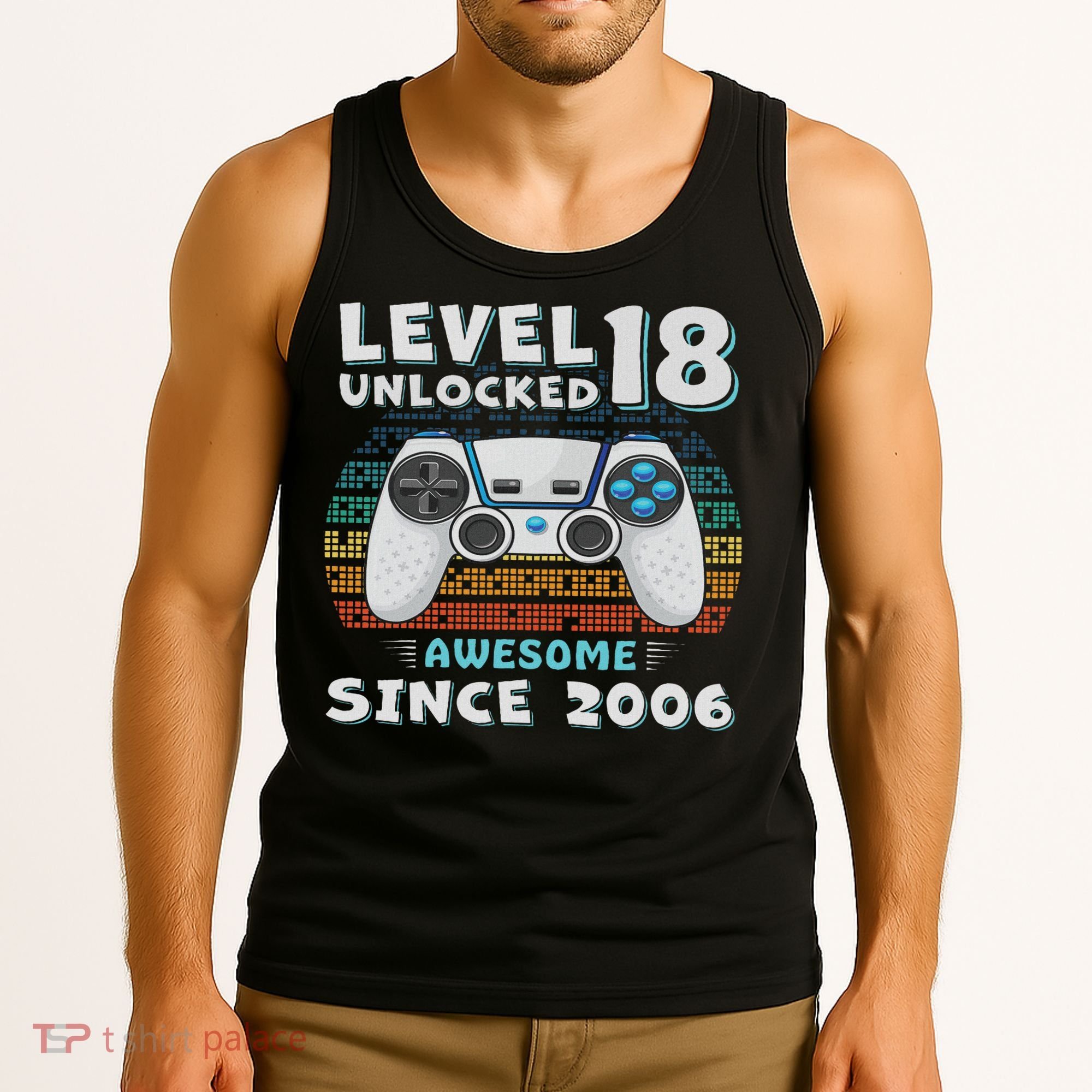 18th Birthday Decoration 18yr 18 Year Old Birthday Tank Top